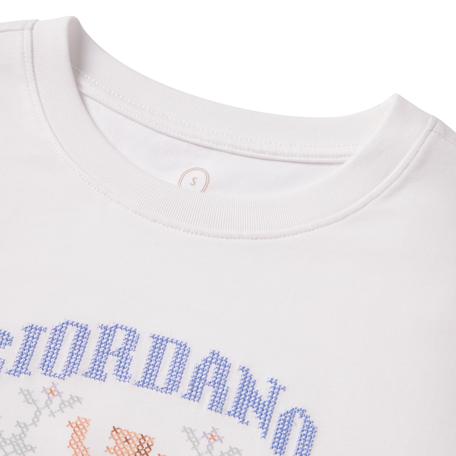 Women's Cotton Jersey Crewneck Short-Sleeve Comfort Fit Signature Print Tee