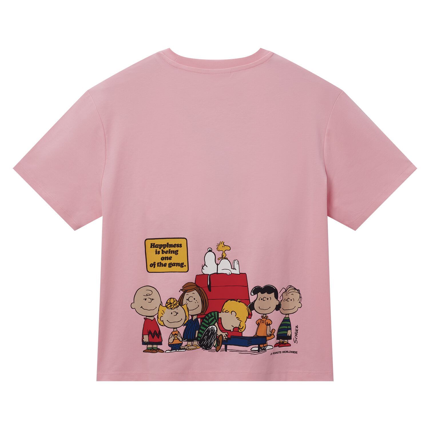 Women's Snoopy & Peanuts Comfort Print Tee - Snow White Boyfriend Fit