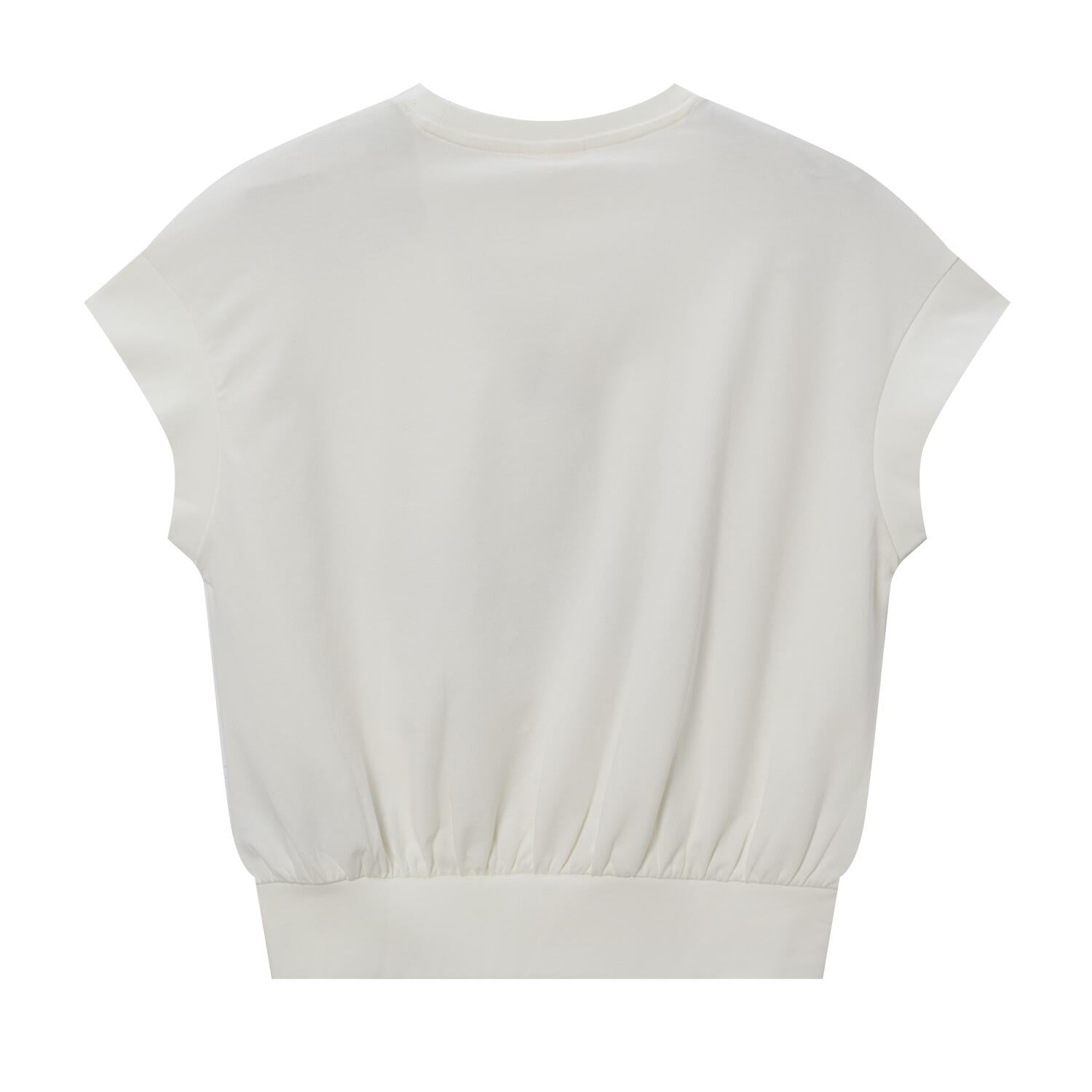 Women's Woodstock Vibes Print Tee - Snow White Loose Fit Cotton Spandex French Terry