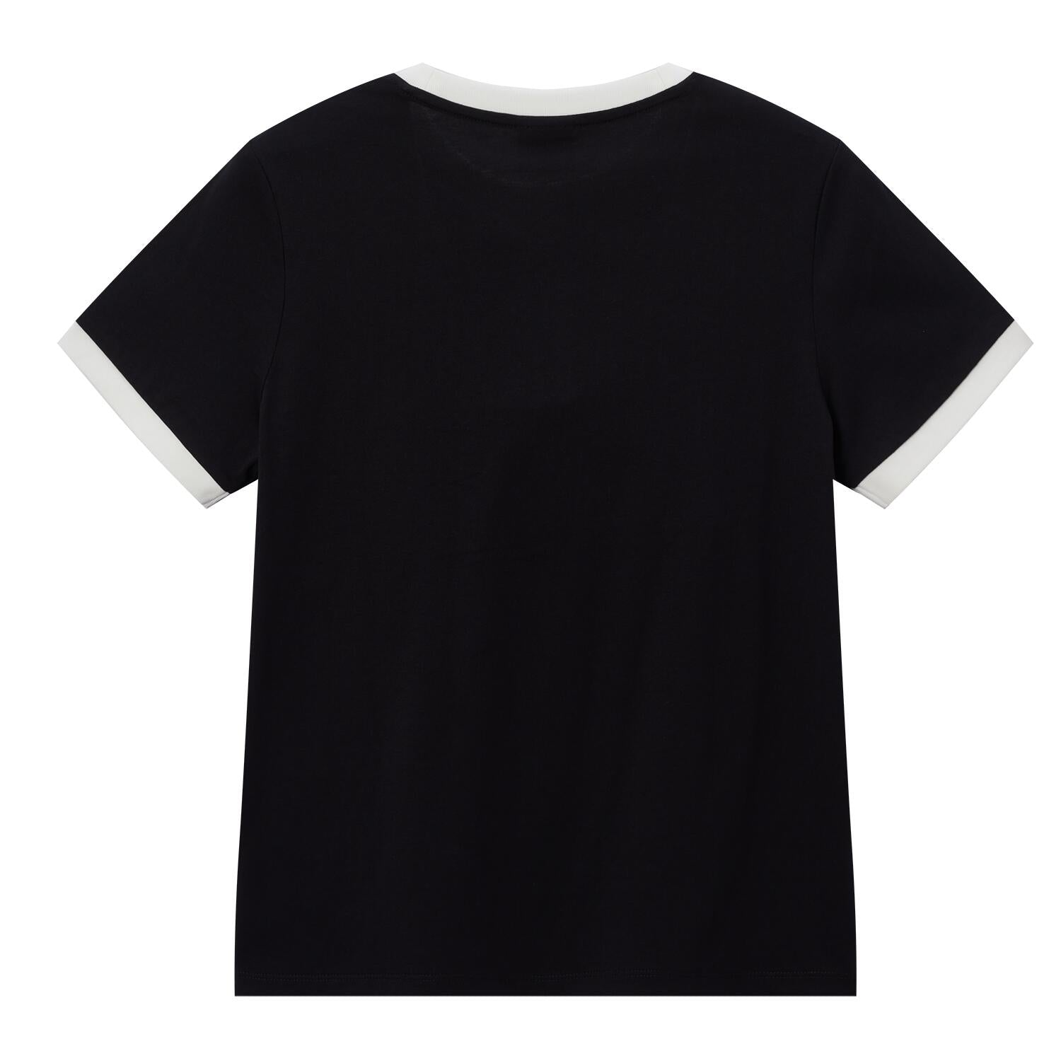 Women's Peanuts Social Club Print Tee - Signature Black 100% Cotton Comfort