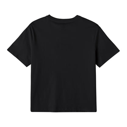 Women's Boyfriend Fit Cotton-Polyester Crew Neck Print Tee | Minion Collection