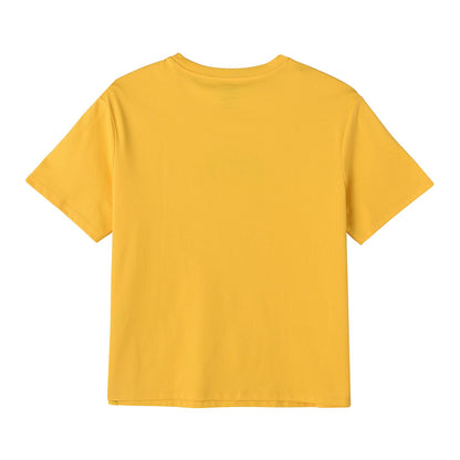 Women's Boyfriend Fit Cotton-Polyester Crew Neck Print Tee | Minion Collection