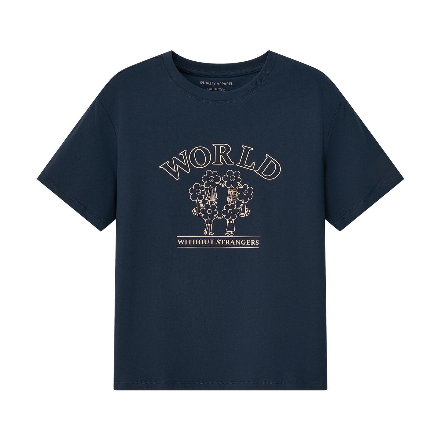 Women's Boyfriend Fit Cotton Jersey Crew Neck Wws Print Tee