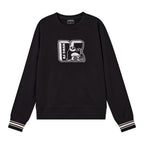 Giordano Women's Kung Fu Panda Boyfriend Sweatshirt - Cozy & Nostalgic-Black