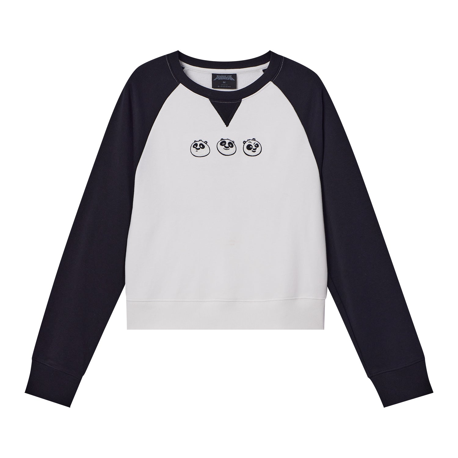 Giordano Women's Kung Fu Panda Crop Fit Sweatshirt-Multicolor