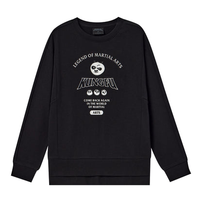 Giordano Women's Kung Fu Panda Series Sweatshirt-Black