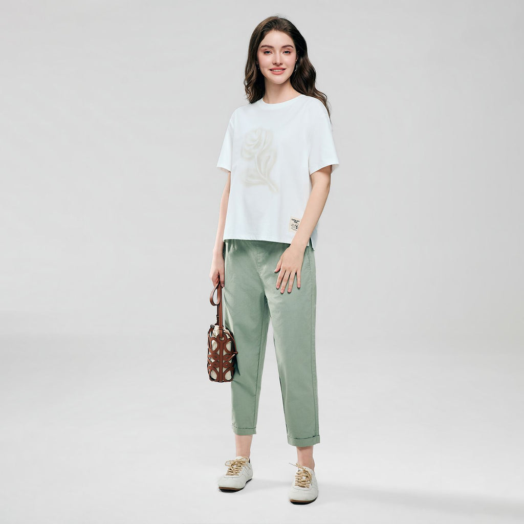 Women Cotton Graphic Tee