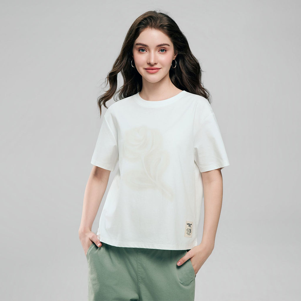 Women Cotton Graphic Tee