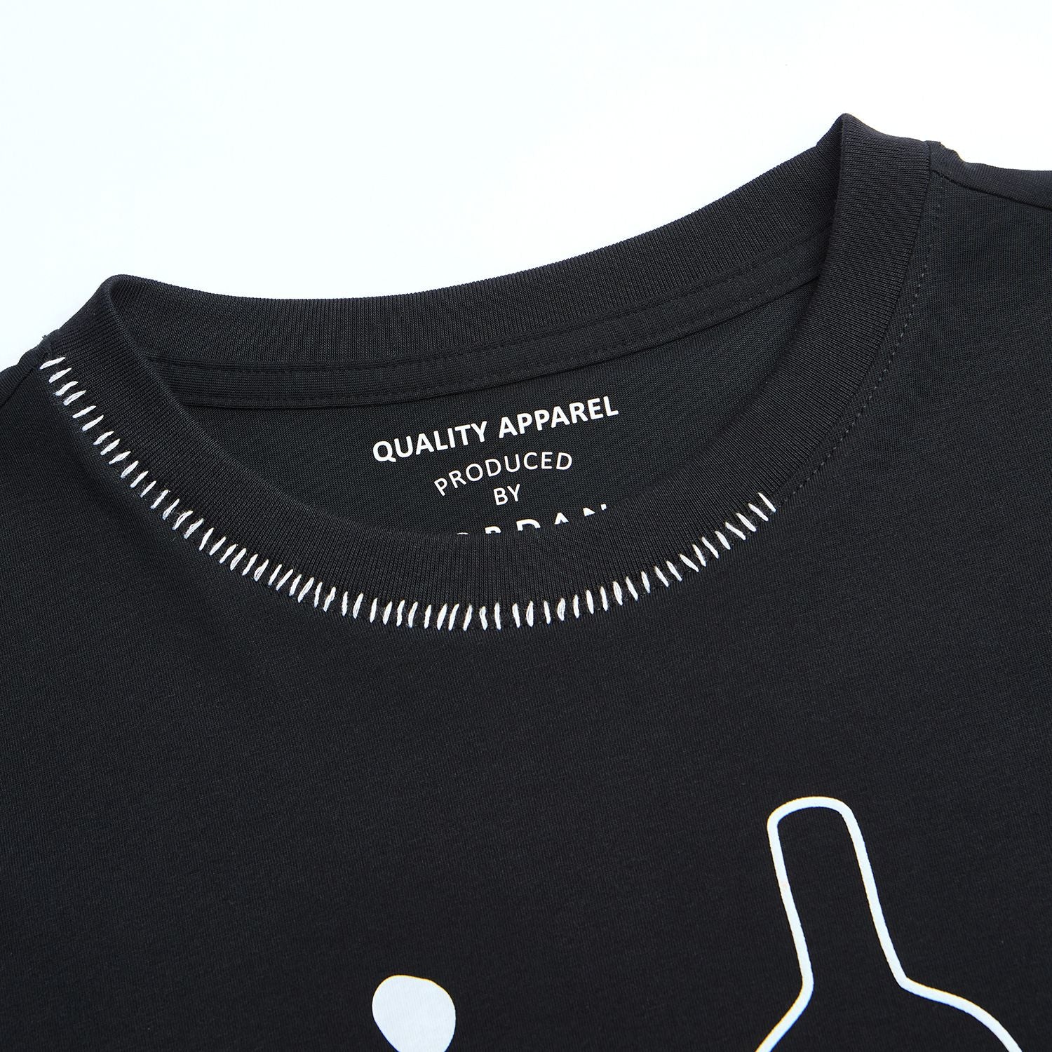 Women Boyfriend Cotton Print Crew Tee