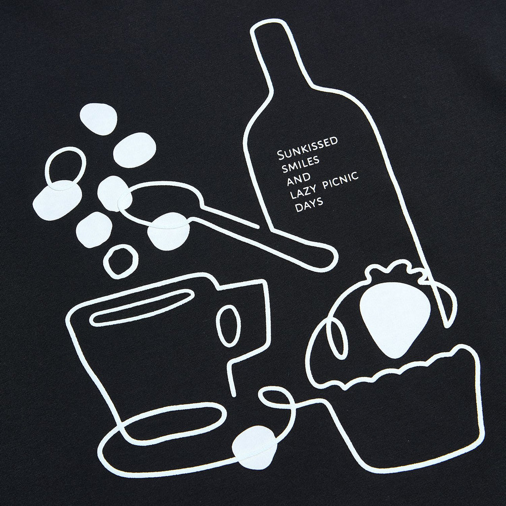 Women Boyfriend Cotton Print Crew Tee