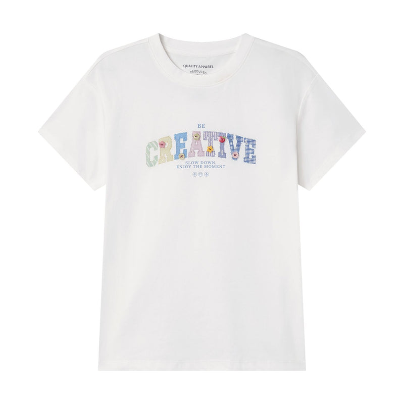 Women's Boyfriend Be Creative Graphic Tee