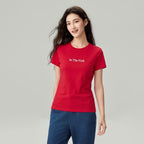 Women Regular Cotton Graphic Crew Tee