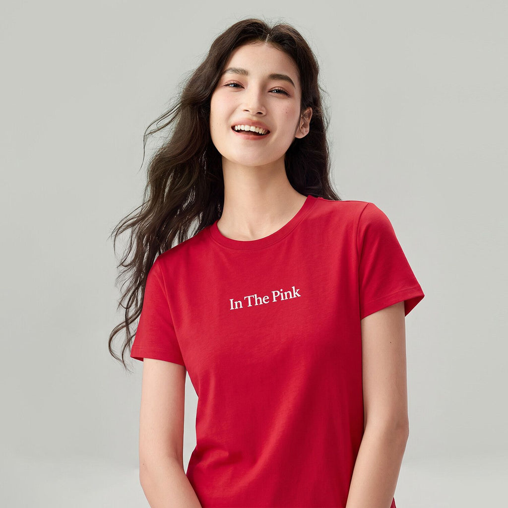 Women Regular Cotton Graphic Crew Tee