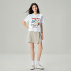 Women Chiikawa Cotton Graphic Tee
