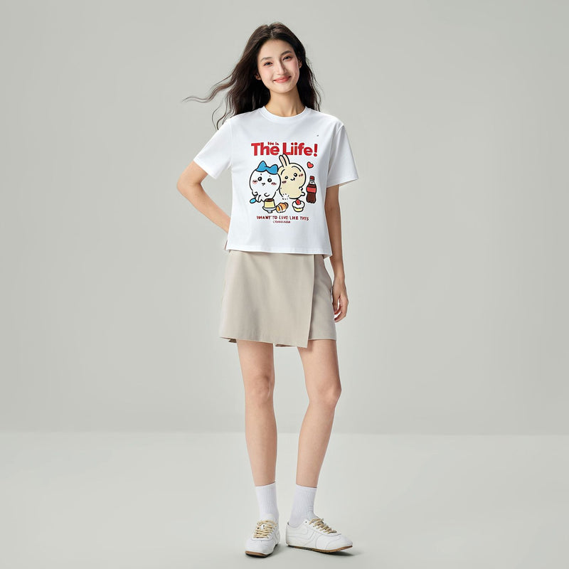 Women Chiikawa Cotton Graphic Tee