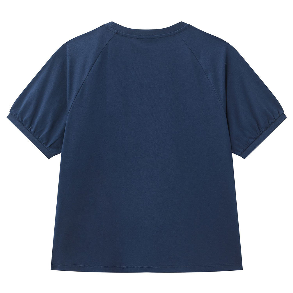 Women's Chiikawa Raglan Sleeve Navy Boyfriend Graphic Tee