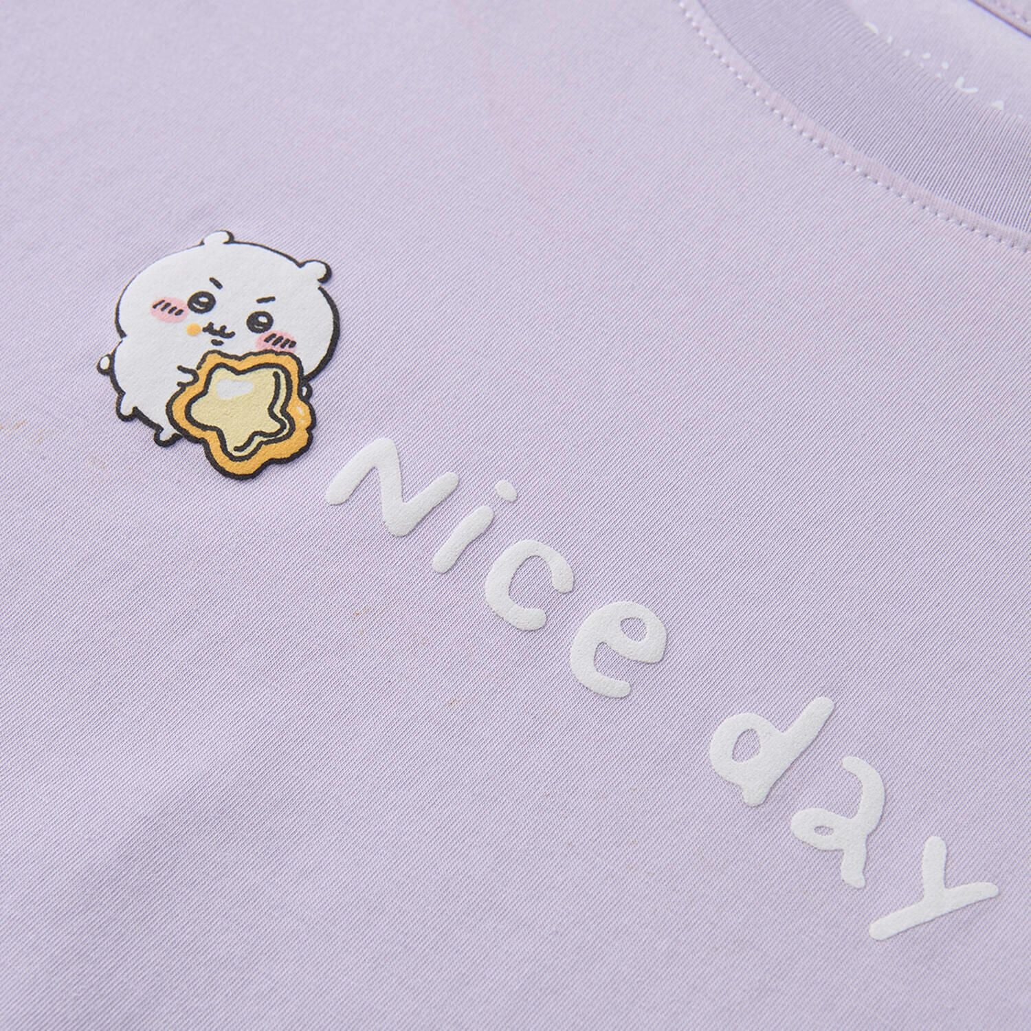 Women's Chiikawa Orchid Petal "Nice Day" Boyfriend Tee