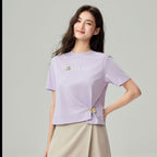 Women's Chiikawa Orchid Petal "Nice Day" Boyfriend Tee