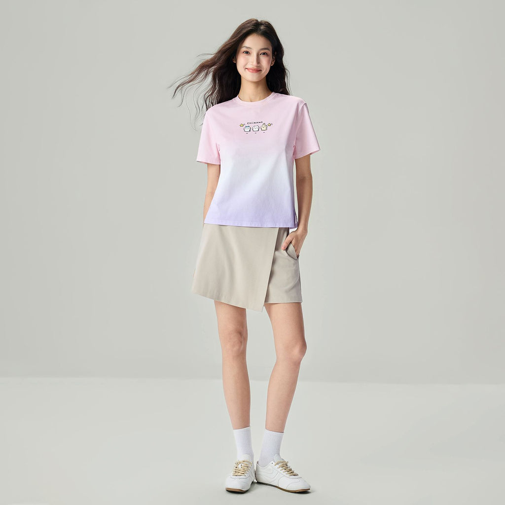 Women Chiikawa Cotton Boyfriend Graphic Tee