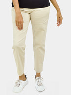 Giordano Women's High Waist Khaki Pants-Beige