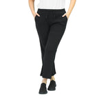 Giordano Women's Cotton-Polyester Ultra Soft Knit Pant-Black