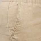 Women Linen-Cotton Tapered Pants - Elastic Waist, Mid-Rise Comfort