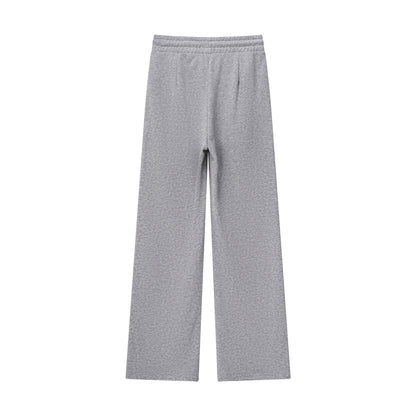 Women's Regular Fit Pants: French Terry, High Waist Comfort