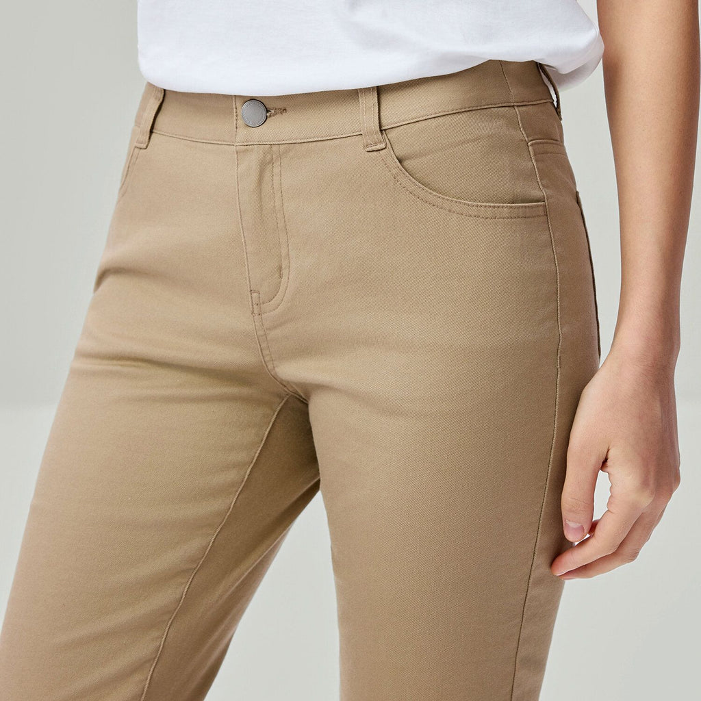 Women’s Mid-Rise Slim Tapered Stretch Twill Pants