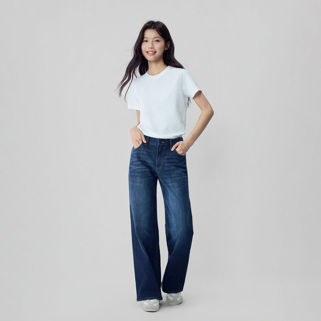 Women High Waist Loose Denim Jeans