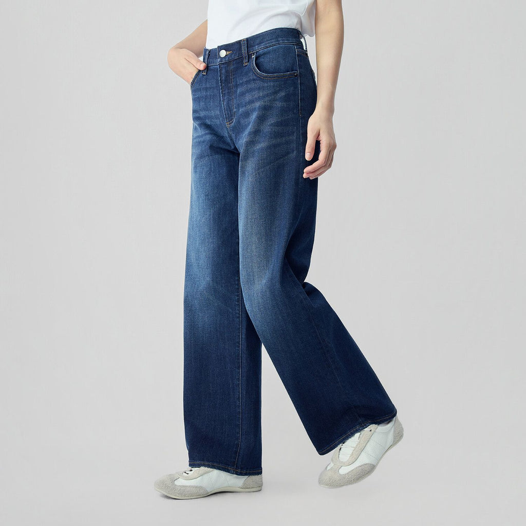 Women High Waist Loose Denim Jeans