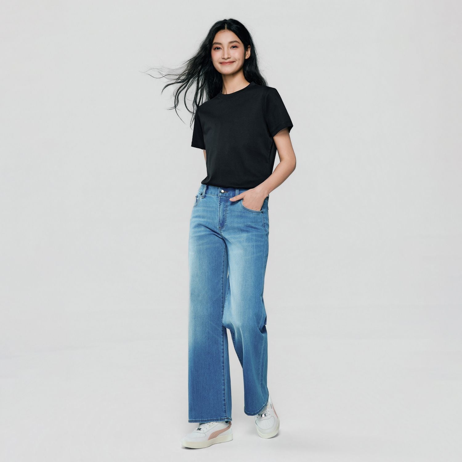 Women High Waist Loose Denim Jeans