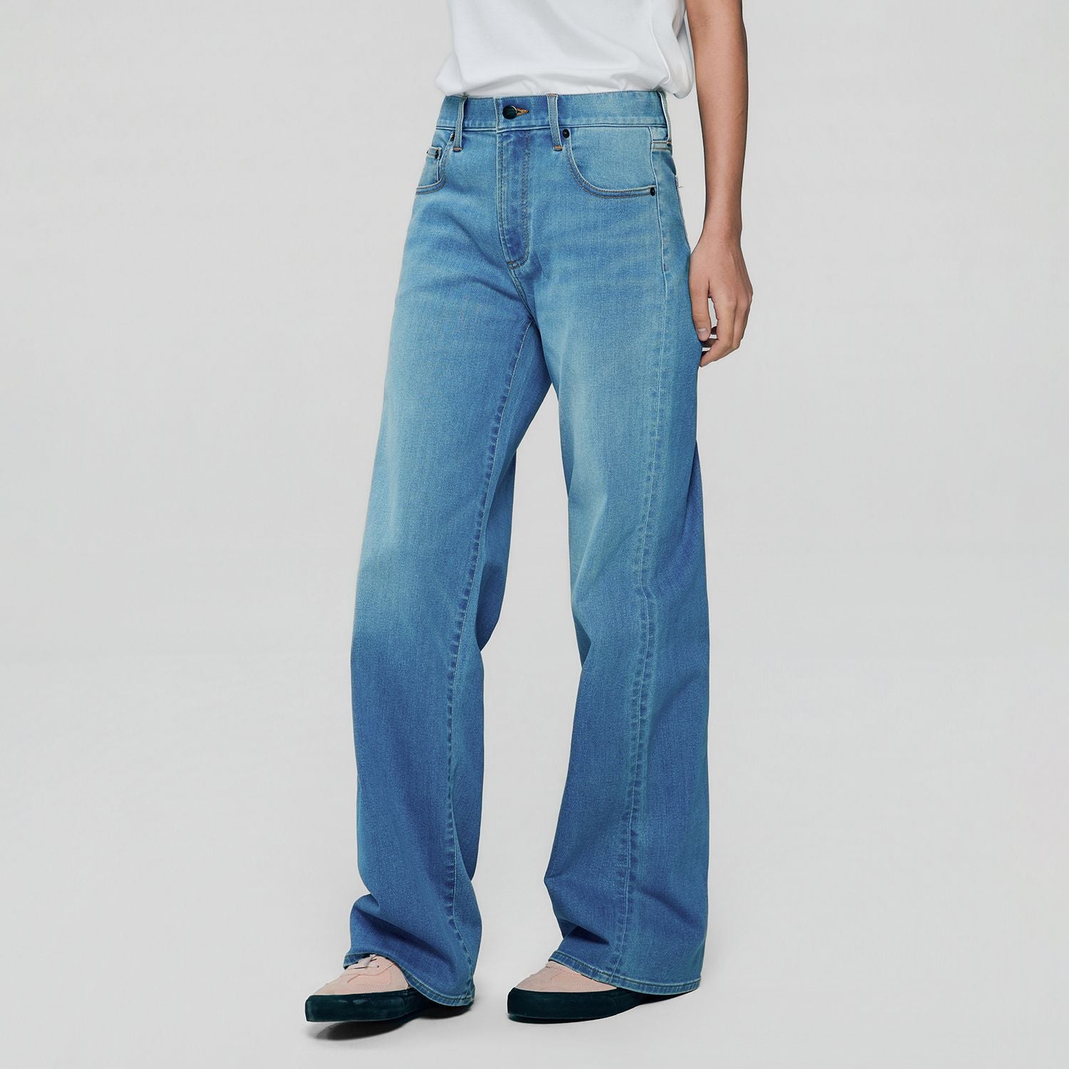 Women High Waist Loose Denim Jeans