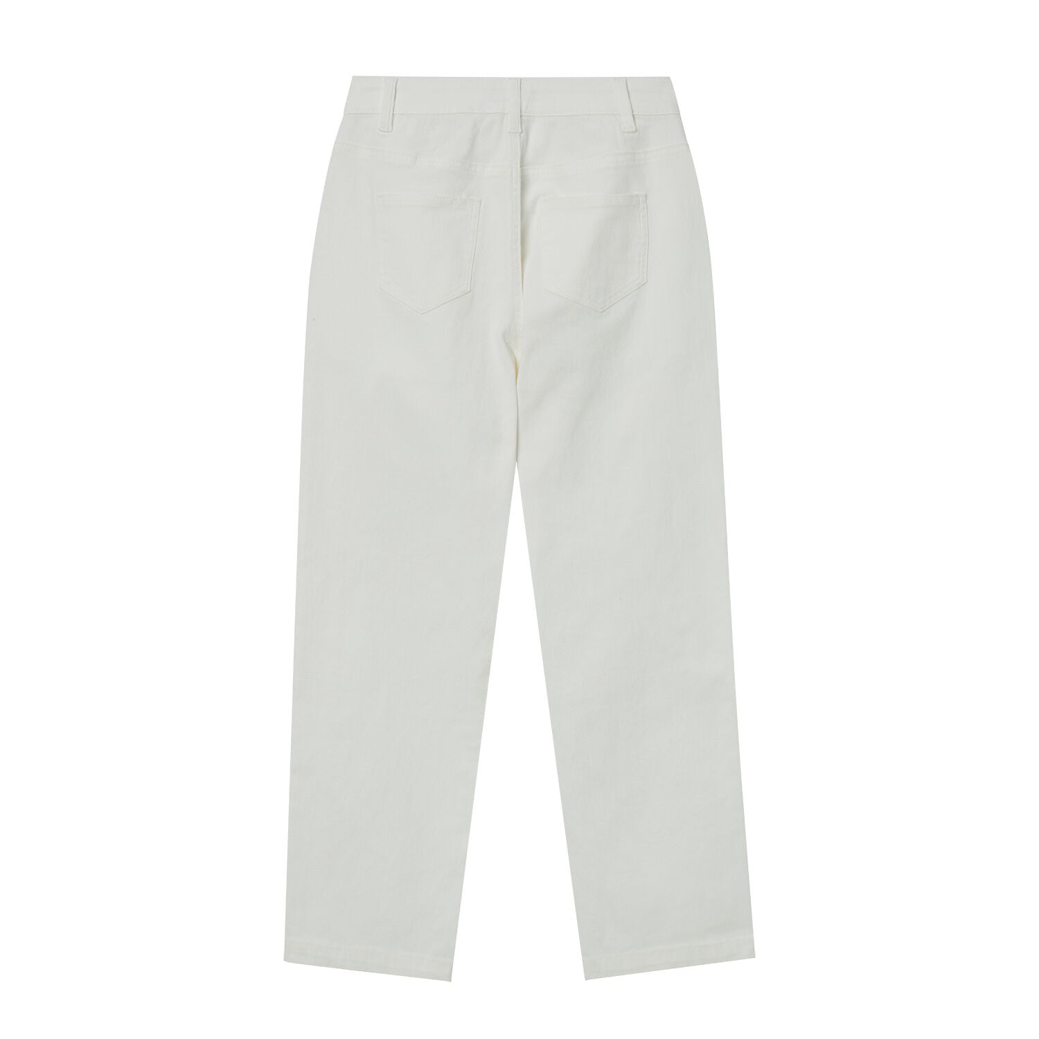 Women's High-Waist Relaxed Tapered Twill Jeans - Cotton Spandex Comfort