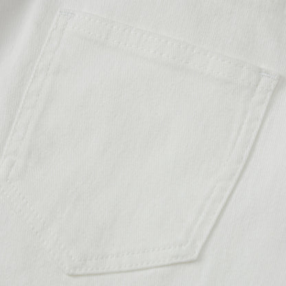 Women's High-Waist Relaxed Tapered Twill Jeans - Cotton Spandex Comfort