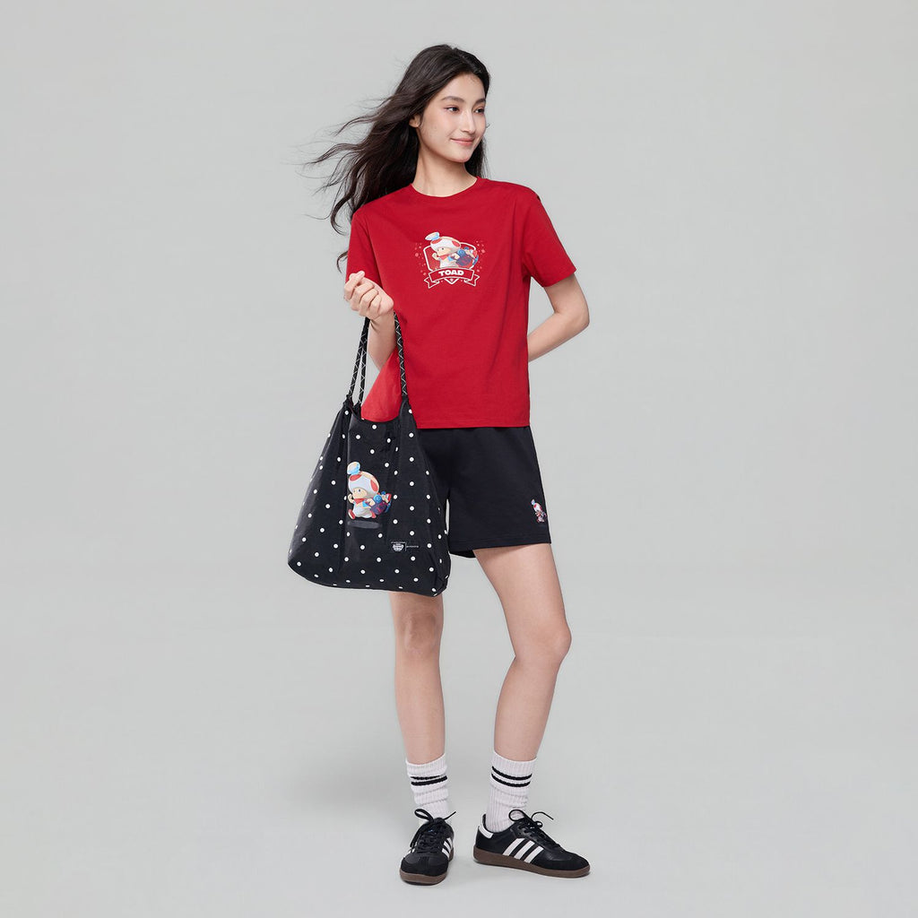 Polka Dot Polyester Tote Bag