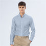 Men's Oxford Pattern Wrinkle Free Shirt