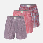 Men’s Regular Fit Cotton Poplin Boxers 3-Pack