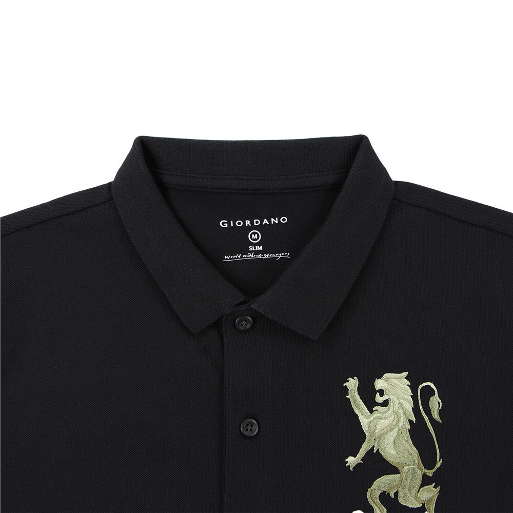 Men's 3D Lion Polo