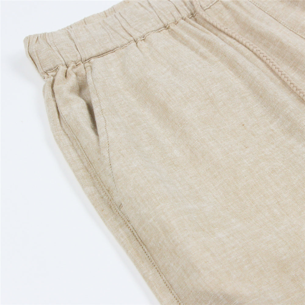 Women's Wide Leg Linen-Viscose Pants