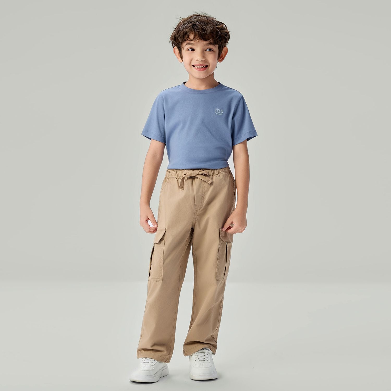 Kids' Relaxed Straight Twill Cargo Pants