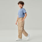 Kids' Relaxed Straight Twill Cargo Pants