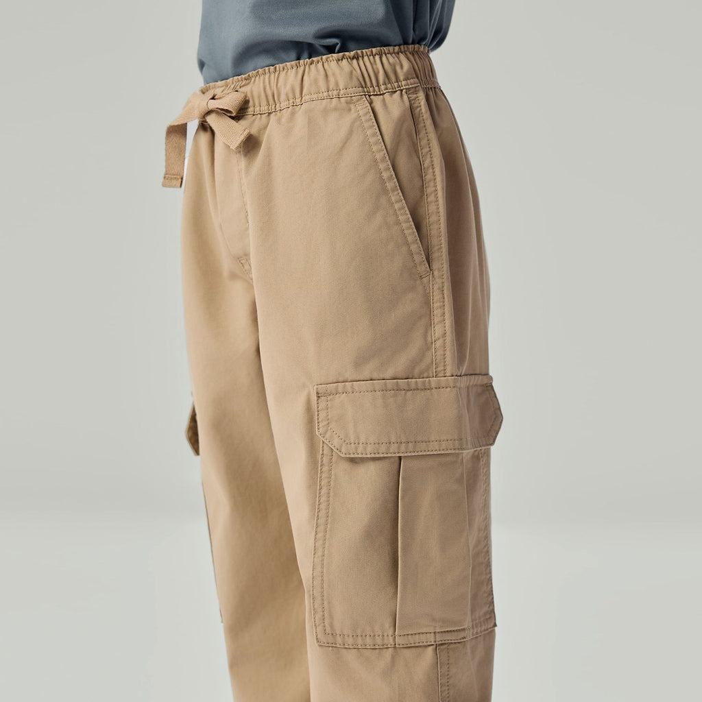 Kids' Relaxed Straight Twill Cargo Pants