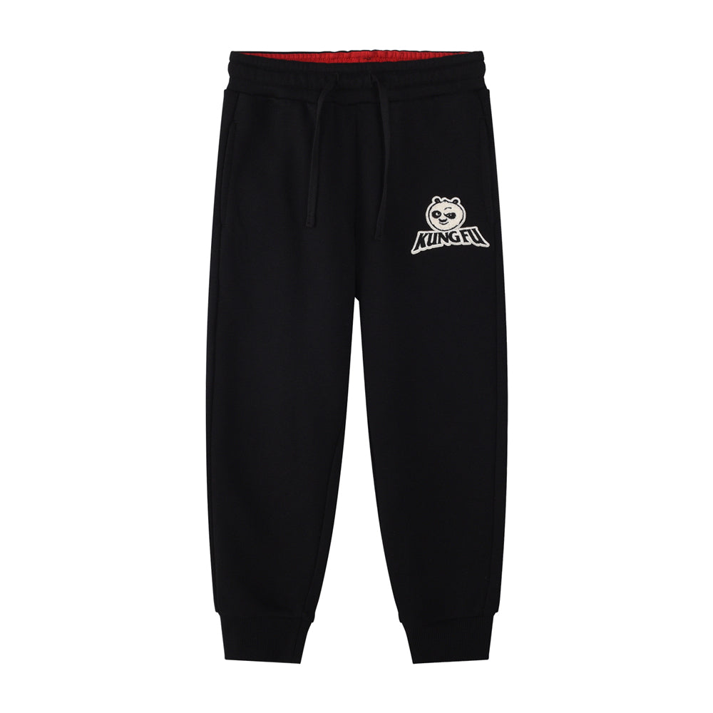 Giordano Kids Kung Fu Panda Print Joggers-Black
