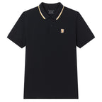 Men Slim Cotton Lycra Embroidered Polo