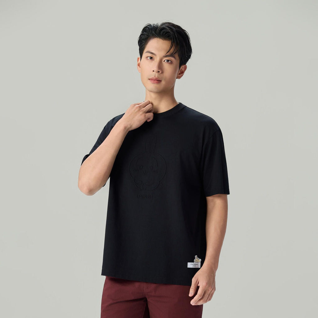 Men's Chiikawa Usagi Printed Cotton Blend Relaxed Tee