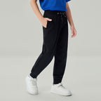 Kid's Regular Taper Stretch Interlock Jogger with Elastic Waist