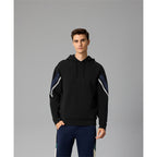 Giordano Men's Relaxed Fit Colorblock Hoodie | Comfort & Style-Black