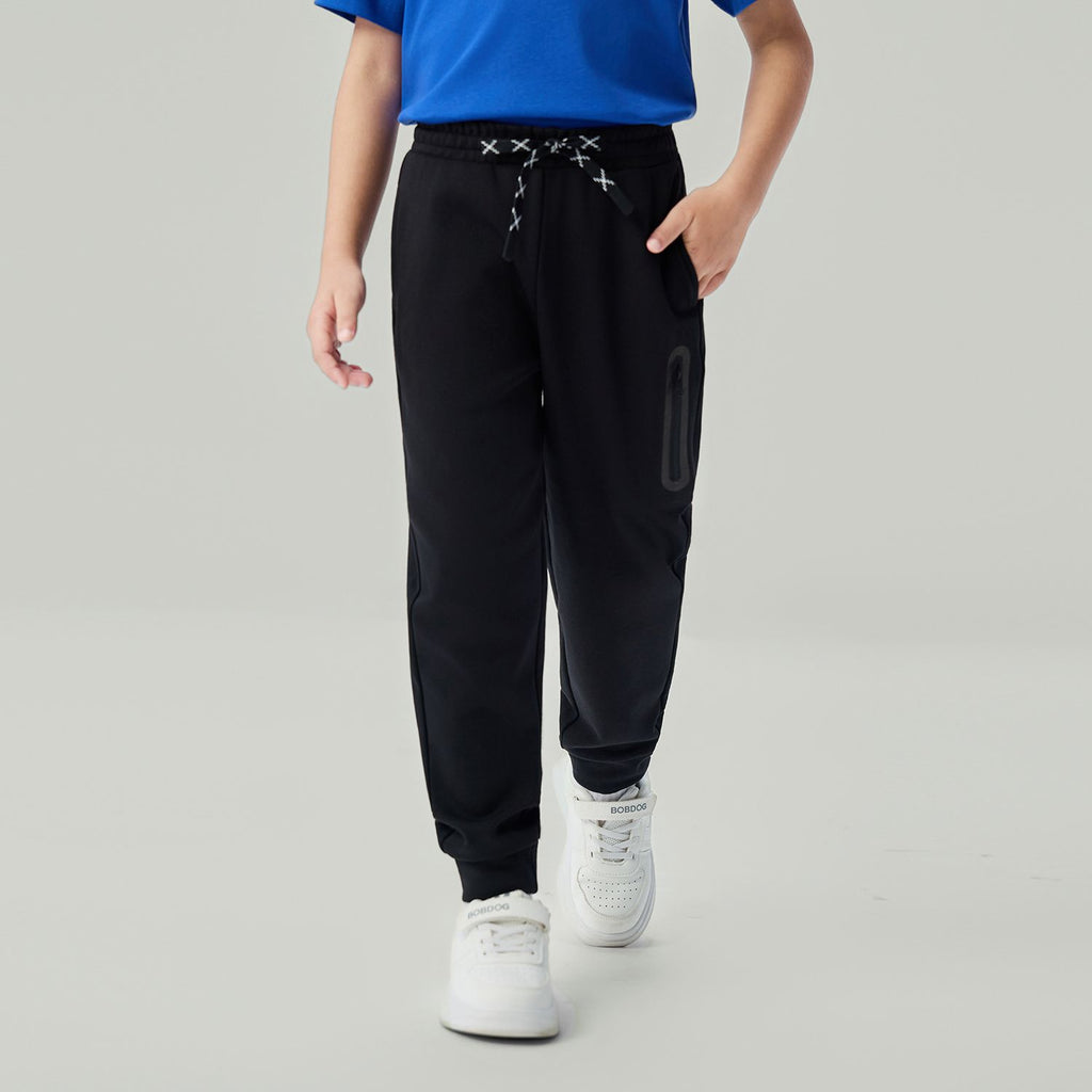 Kid's Regular Taper Stretch Interlock Jogger with Elastic Waist