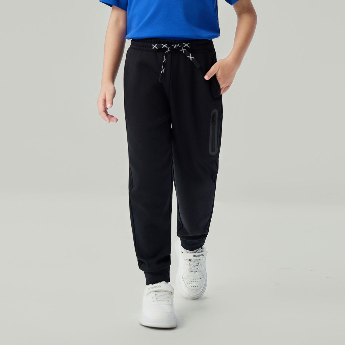 Kid's Regular Taper Stretch Interlock Jogger with Elastic Waist