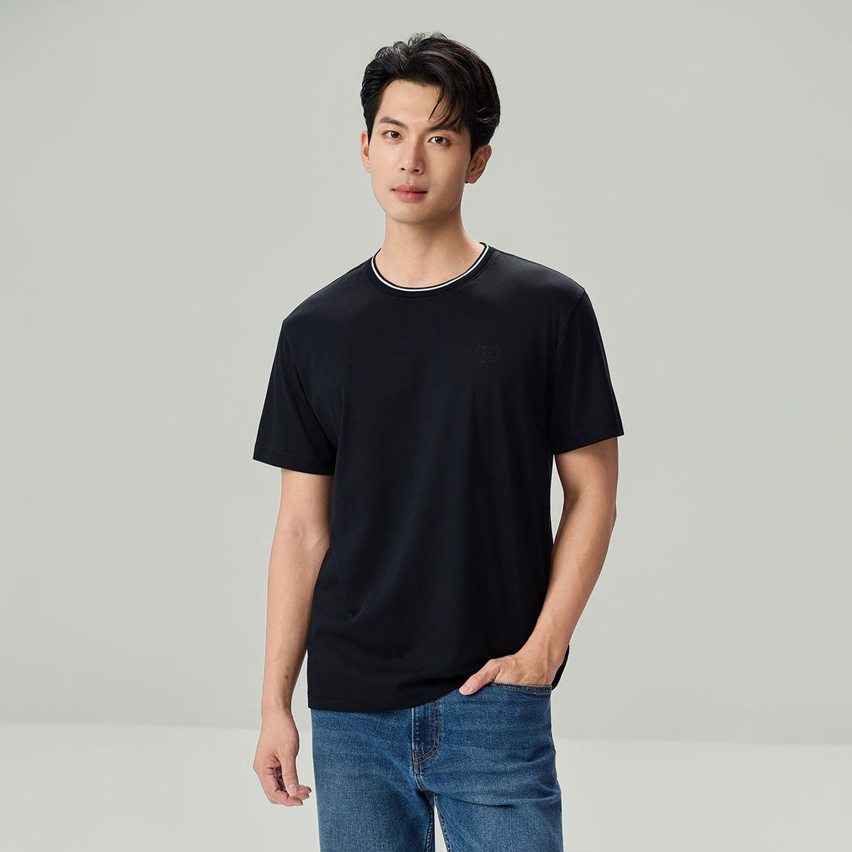 Men's Liquid Touch Relaxed Embroidered Tee